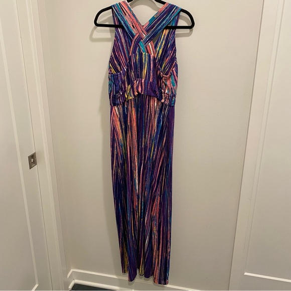 Soma Multicolor Stripe Maxi Dress - Size L - Picture 6 of 6